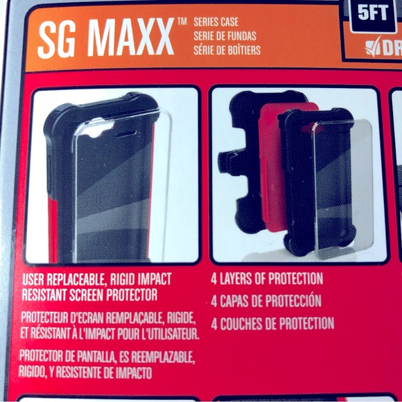 NEW BALLISTIC SG MAXX iPhone 5 5S Phone Case w/ Belt Clip Black SX0945-M005 - Picture 6 of 11